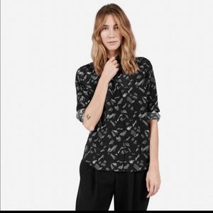 Everlane Artist Print Blouse